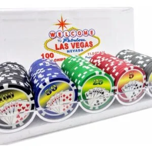 Alternative view of JUEGO DE MESA CASINO FICHERO CON DENOMINACIÓN Y ESTAMPADO
