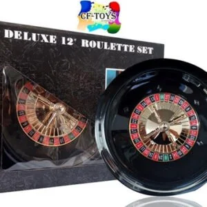 Alternative view of JUEGO DE MESA CASINO INCLUYE TAPETE Y FICHAS DE JUEGO: RULETA 12 PULGADAS