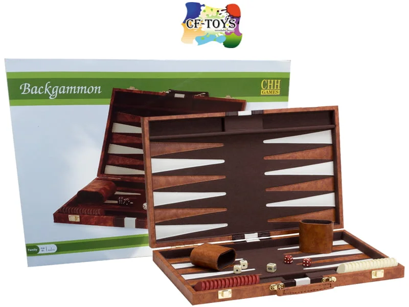 JUEGO DE MESA CASINO BACKGAMMON PORTAFOLIO GRANDE PORTATIL