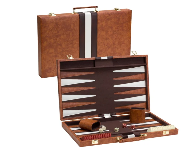 JUEGO DE MESA CASINO BACKGAMMON PORTAFOLIO GRANDE PORTATIL - Image 2