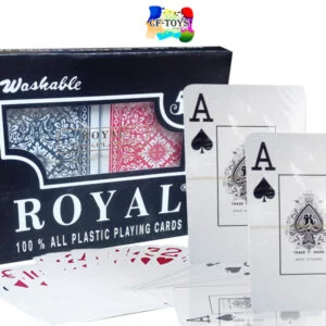 JUEGO DE MESA CASINO BARAJA DÚO PÓKER FRANCESA PLASTIFICADA ROYAL WASHABLE LAVABLE