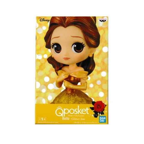 BANPRESTO BANDAI : QPOSKET DISNEY PRINCESAS : BELLE GLITTER : BELLA DIAMANTINA - Image 3