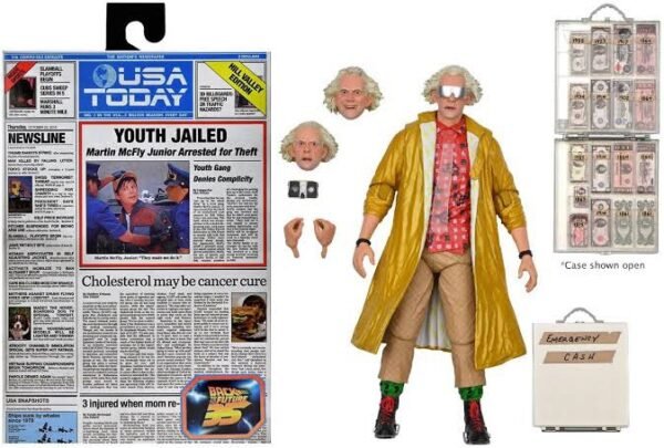 Copia de NECA REEL TOYS: BACK TO THE FUTURE: Figura Volver al Futuro Doc Brown - Image 4