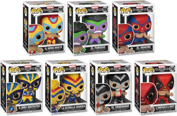 FUNKO POP MARVEL Lucha Libre: Set 7 Luchadores - Image 2