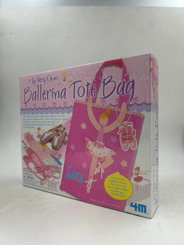 JUEGO DIDACTICO: TOYSMITH 4M: BALLERINA TOTE BAG: ARMA BOLSA TOTE: BAILARINA BALLET DIY