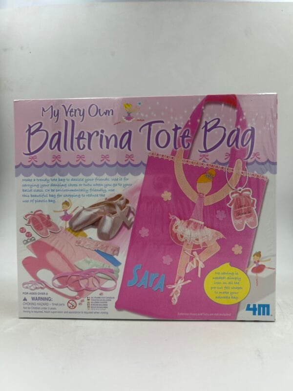 JUEGO DIDACTICO: TOYSMITH 4M: BALLERINA TOTE BAG: ARMA BOLSA TOTE: BAILARINA BALLET DIY - Image 2