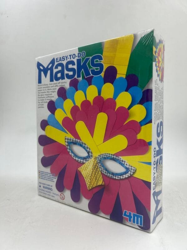 KIT DIDACTICO: JUEGO TOYSMITH 4M: FABRICA TU MASCARA 3PZAS: Mascara De Arlequin Carnaval DIY