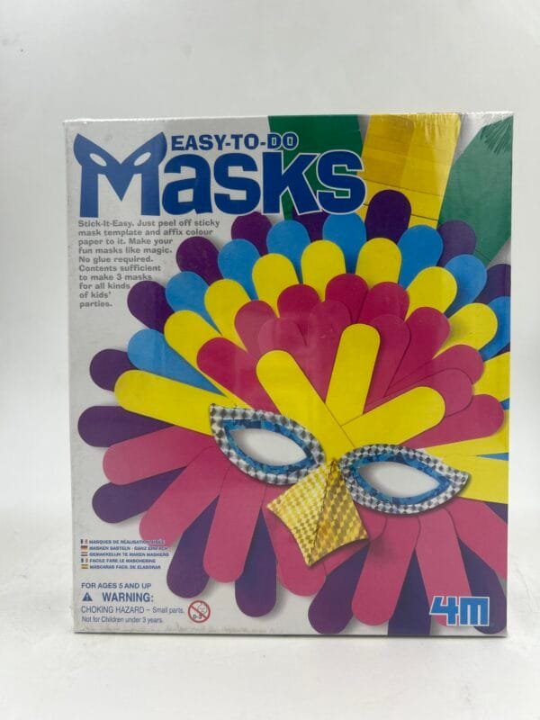 KIT DIDACTICO: JUEGO TOYSMITH 4M: FABRICA TU MASCARA 3PZAS: Mascara De Arlequin Carnaval DIY - Image 2