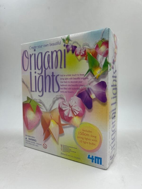 JUEGO DIDACTICO: TOYSMITH 4M: FABRICA TU SERIE DE LUCES CON ORIGAMI: LUMINARIA FLORES PAJAROS MARIPOSAS FRUTAS DIY