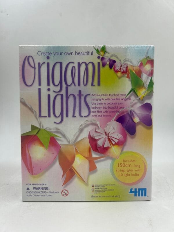 JUEGO DIDACTICO: TOYSMITH 4M: FABRICA TU SERIE DE LUCES CON ORIGAMI: LUMINARIA FLORES PAJAROS MARIPOSAS FRUTAS DIY - Image 2