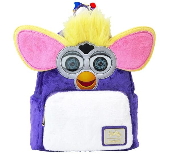 LOUNGEFLY FURBY: Mochila Afelpada: Furby Ojitos 3D