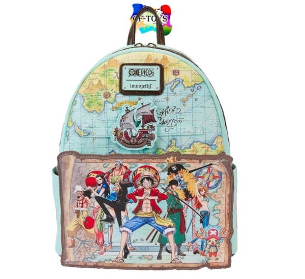 LOUNGEFLY ONE PIECE: Mochila One Piece: Luffy Piratas: Barco Going Merry